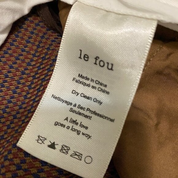 Le Fou Wilfred Aritzia High-Waisted Cropped Trouser Size 4 - Picture 9 of 10